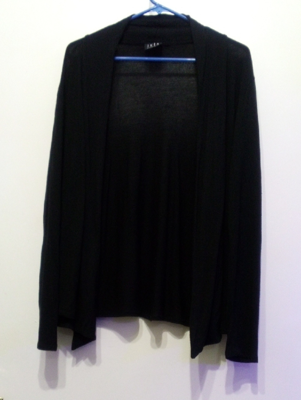 Black Open-Front Women's Cardigan Sweater